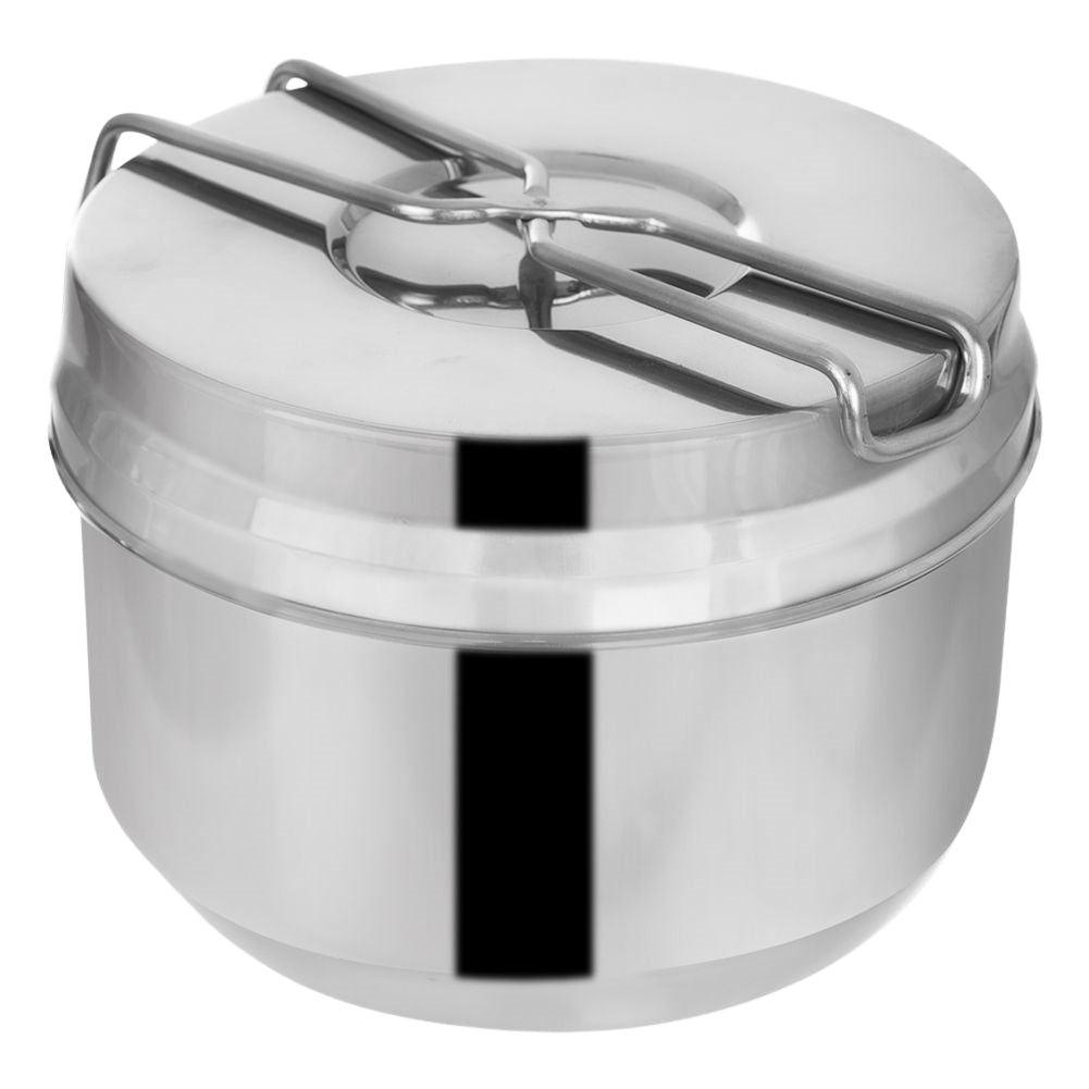 Three-piece Camping Lunch Box in Stainless Steel for Adventure