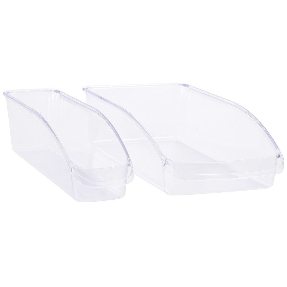 Three refrigerator organizers: Practical transparent drawers