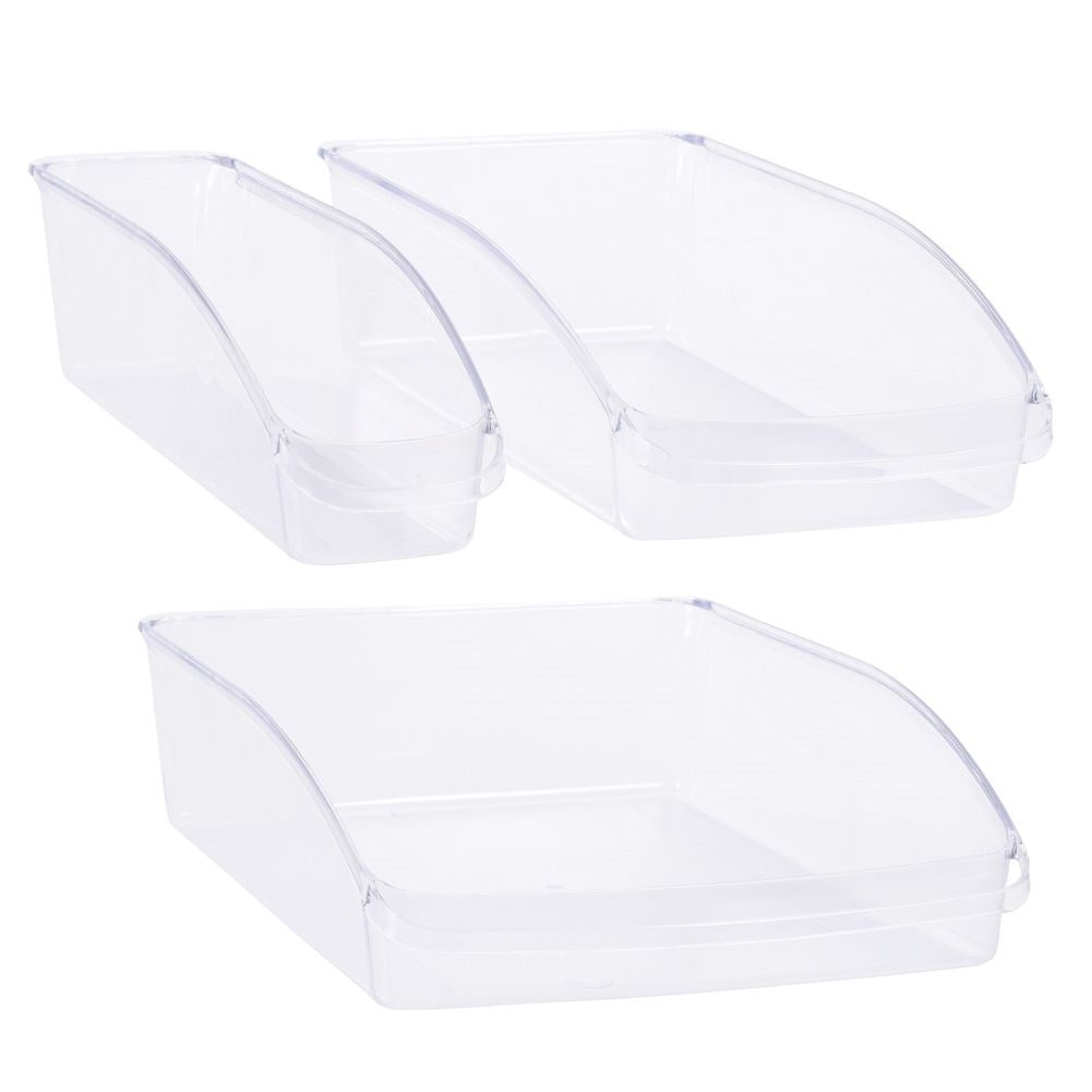 Three refrigerator organizers: Practical transparent drawers