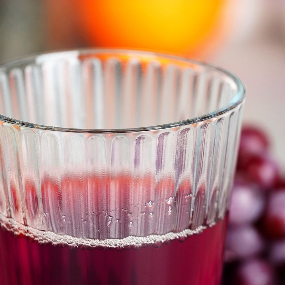 Three tall glasses 270 ml - thick, transparent glass