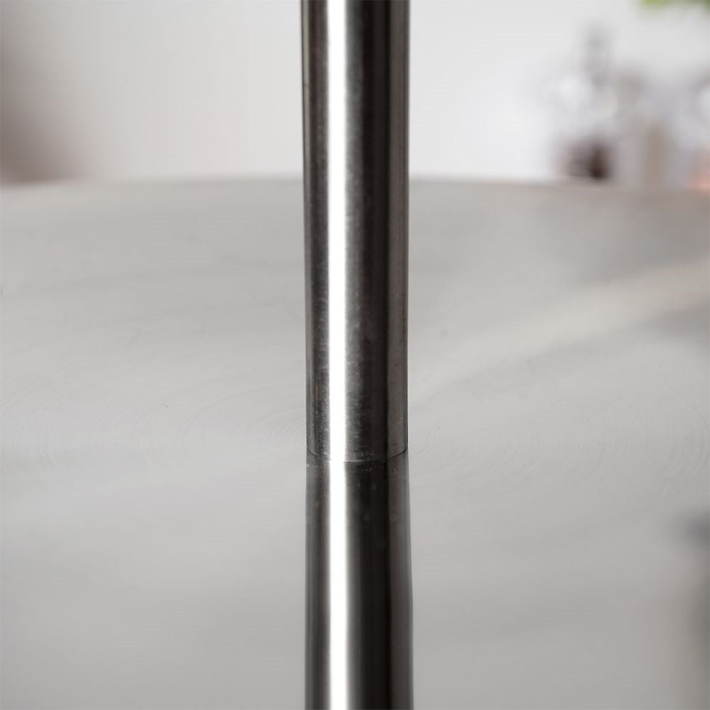Three-tier stainless steel cake plate for elegant serving