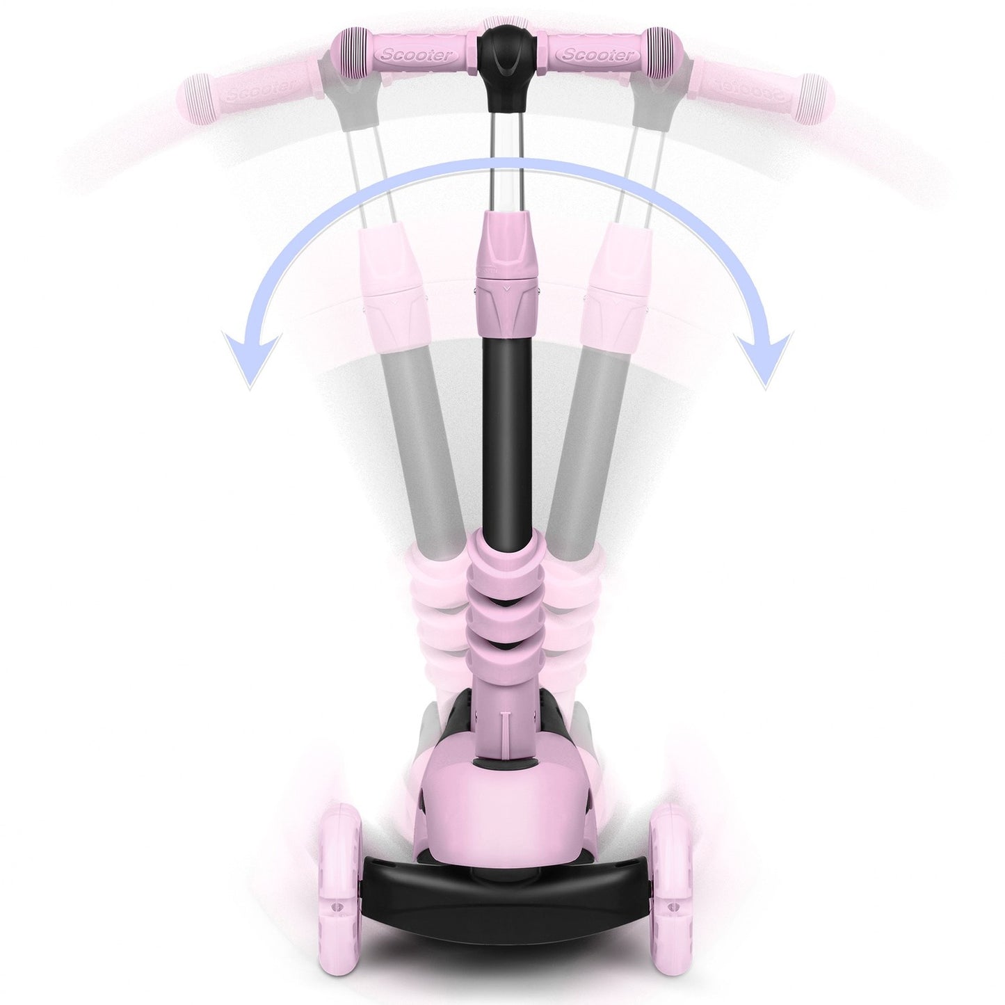 Three-wheeled Scooter Ricokids Cubi - Pink