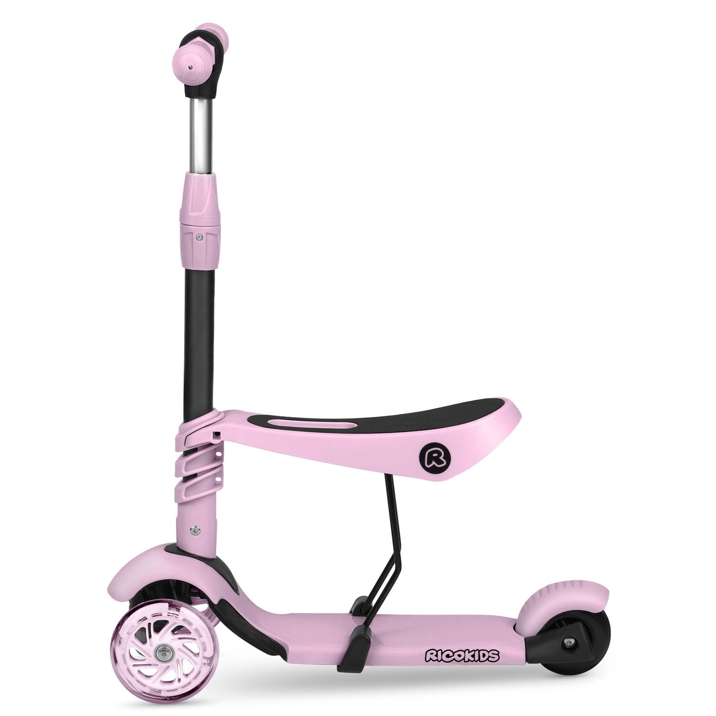 Three-wheeled Scooter Ricokids Cubi - Pink