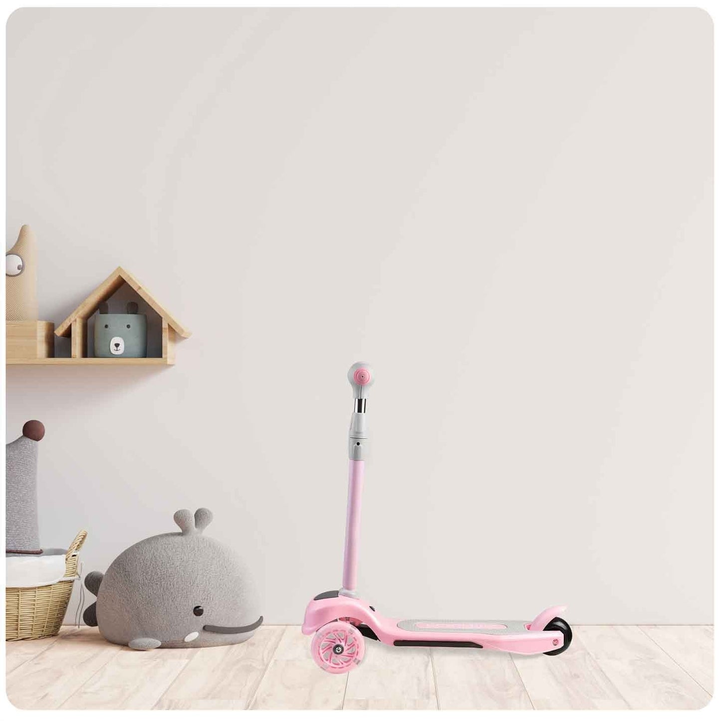 Three-wheeled Scooter Ricokids Piko - Pink