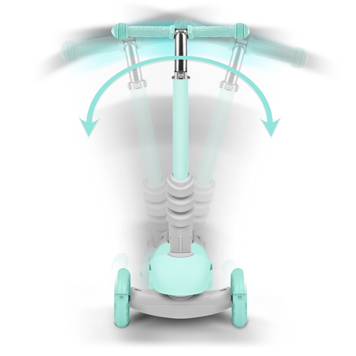 Three-wheel scooter Ricokids Buggy - Mint green