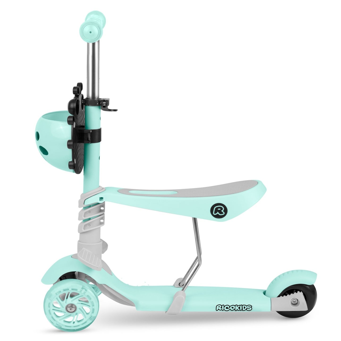 Three-wheel scooter Ricokids Buggy - Mint green