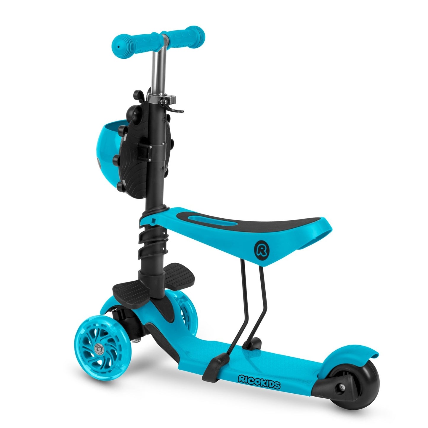 Three-wheel scooter Ricokids Buggy - turquoise