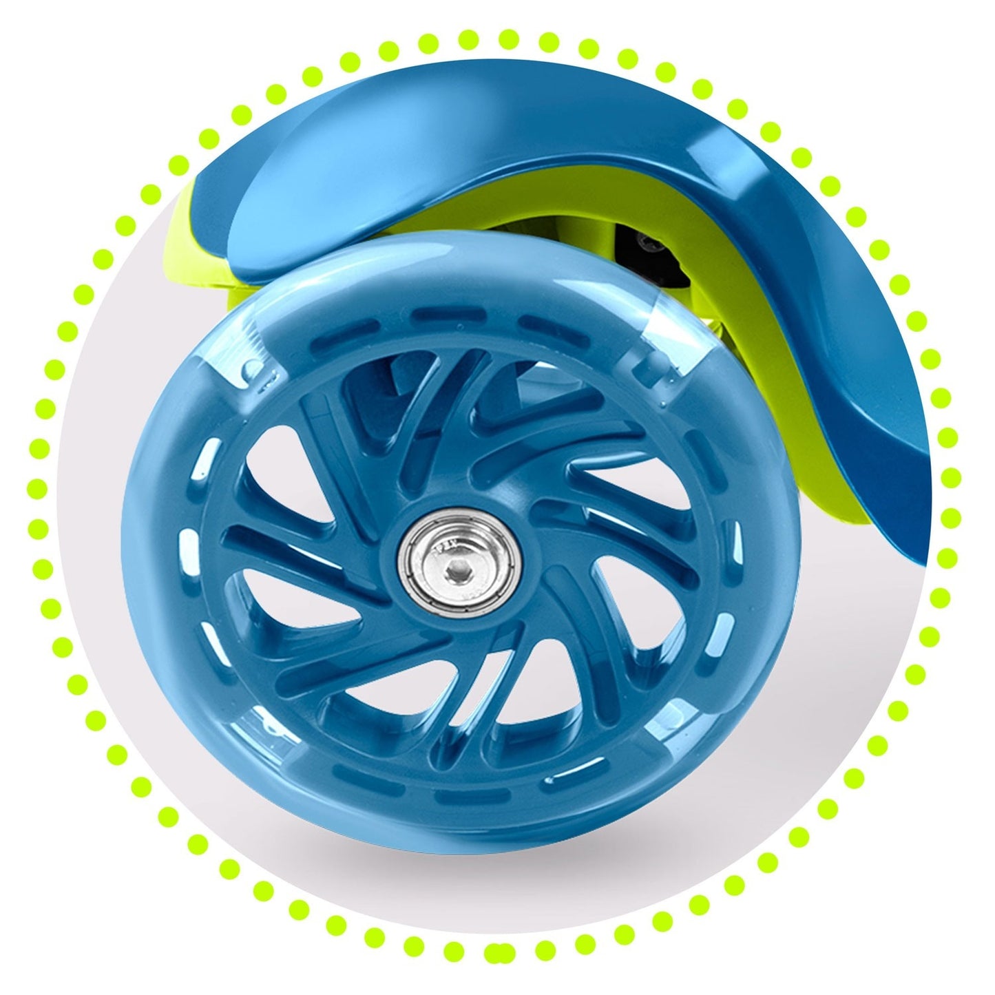 Three-wheel scooter Ricokids Loco - blue/green