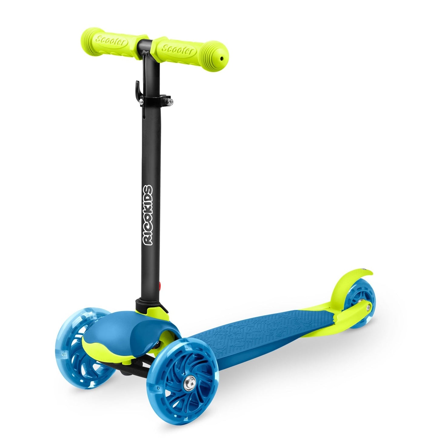 Three-wheel scooter Ricokids Loco - blue/green