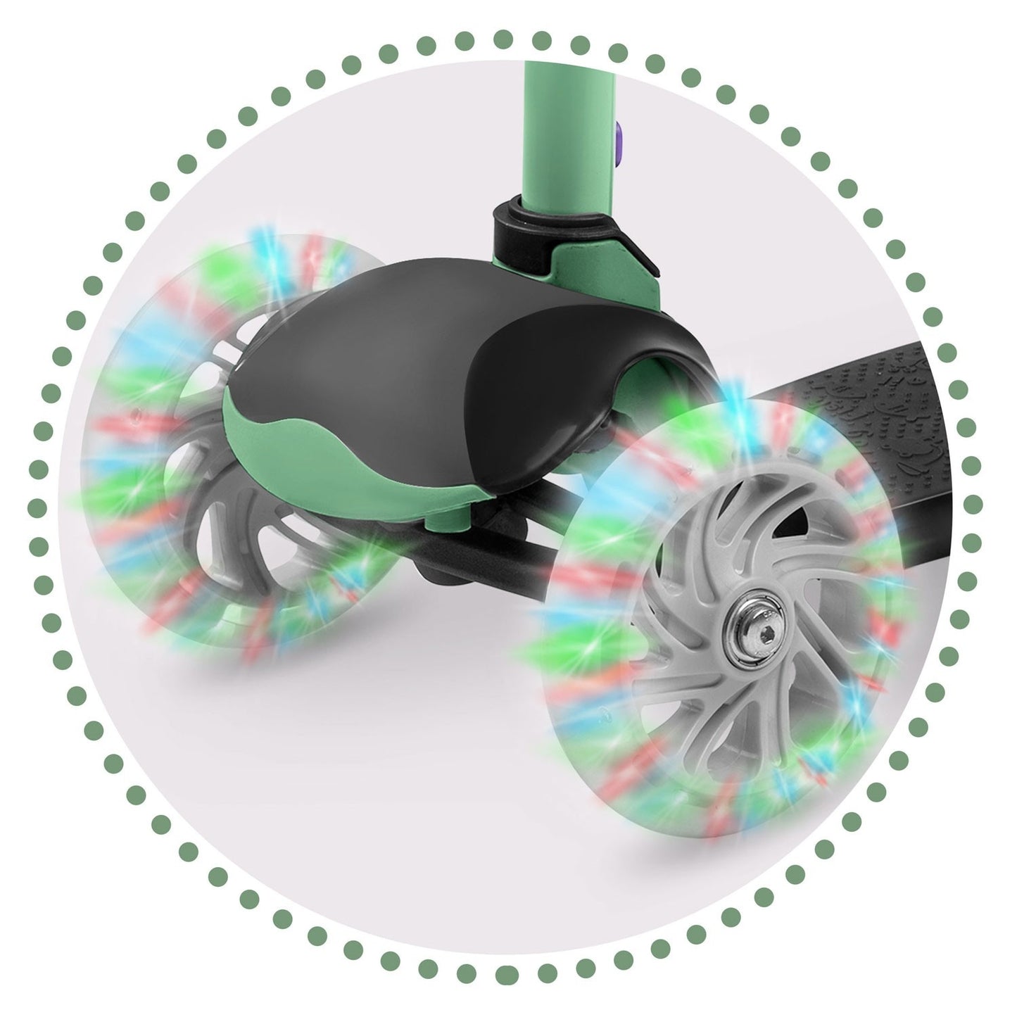Three-wheel scooter Ricokids Loco - green
