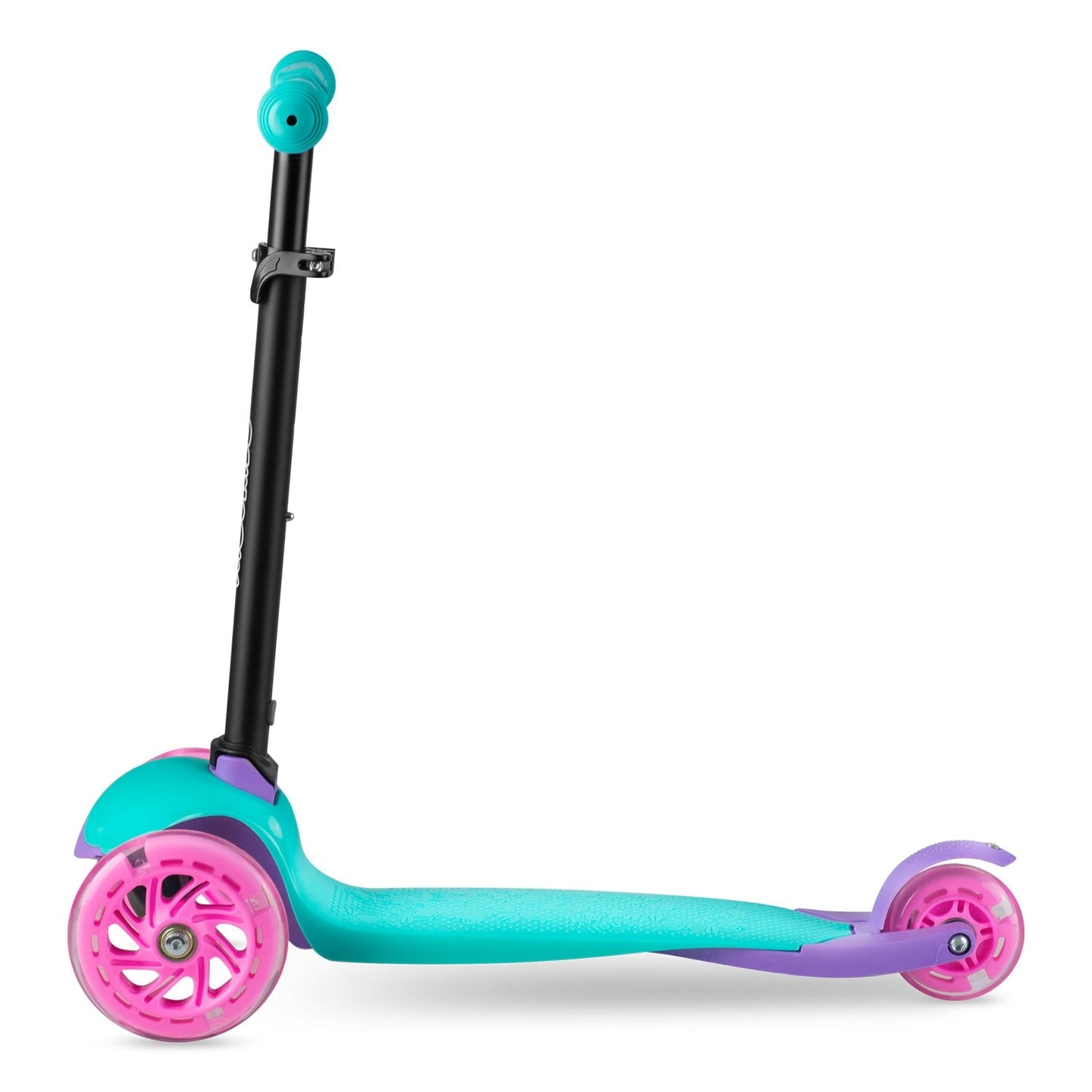Three-wheel scooter Ricokids Loco - turquoise and pink