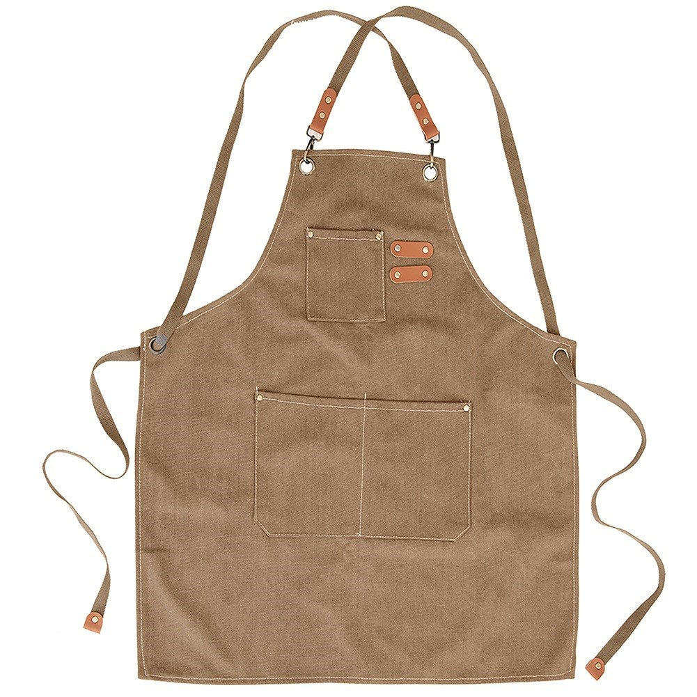 Tied kitchen apron