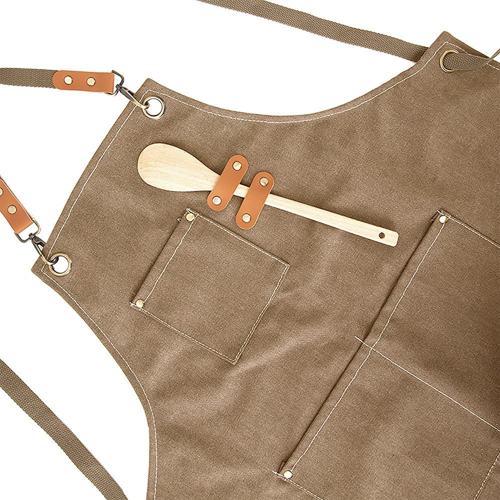 Tied kitchen apron