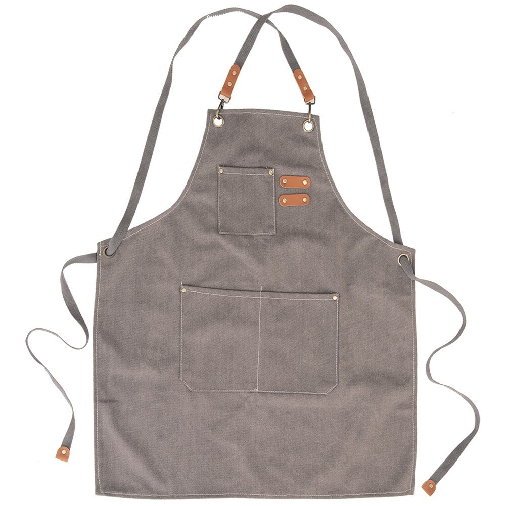 Tied kitchen apron