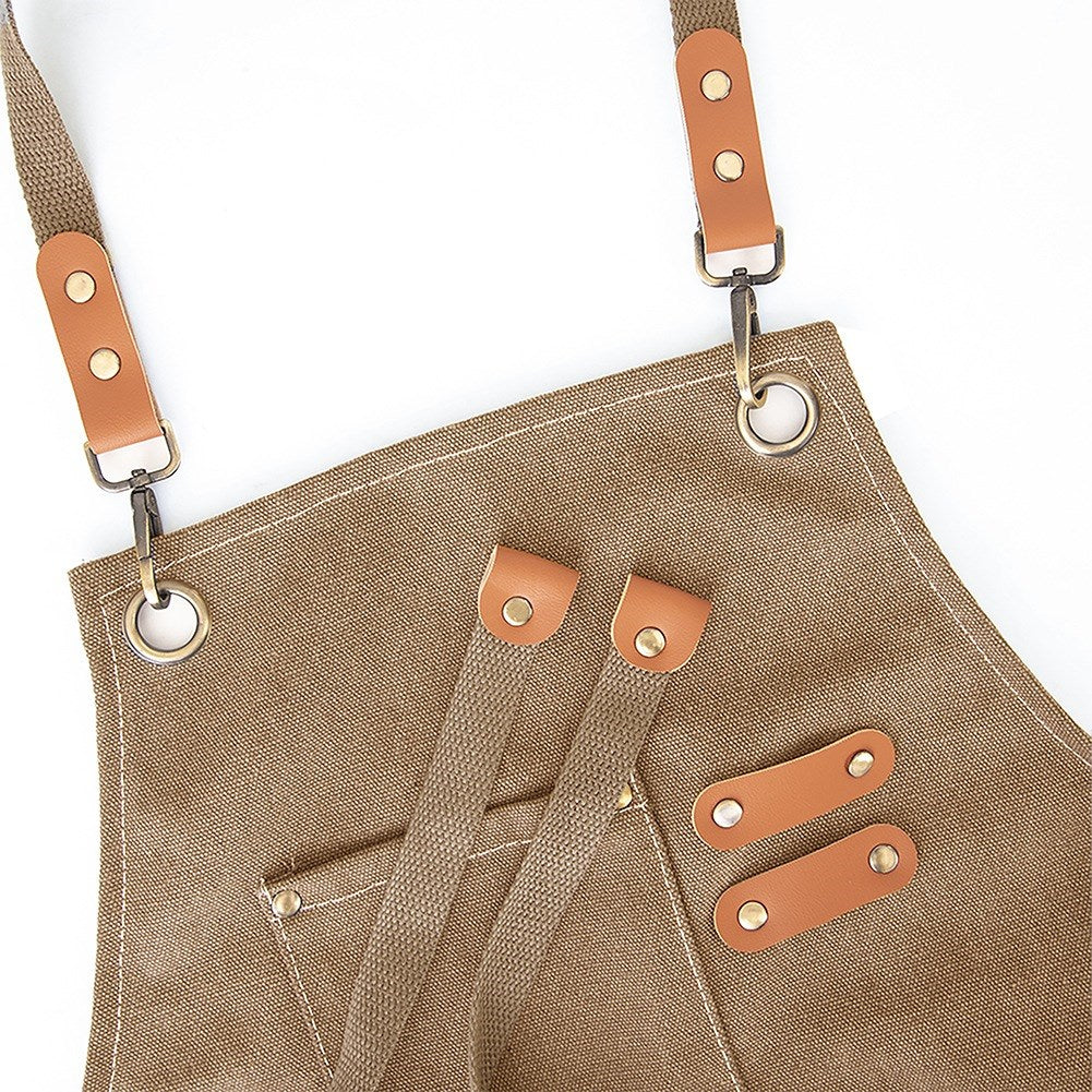 Tied kitchen apron