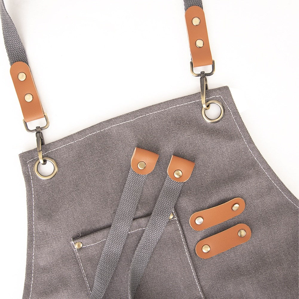 Tied kitchen apron