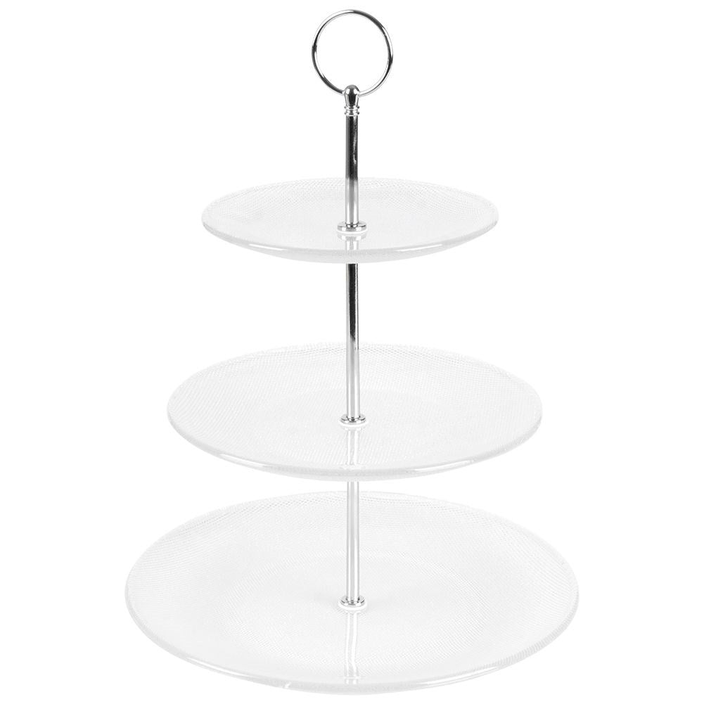 Tiered dishes for cakes, pastries, fruit and snacks