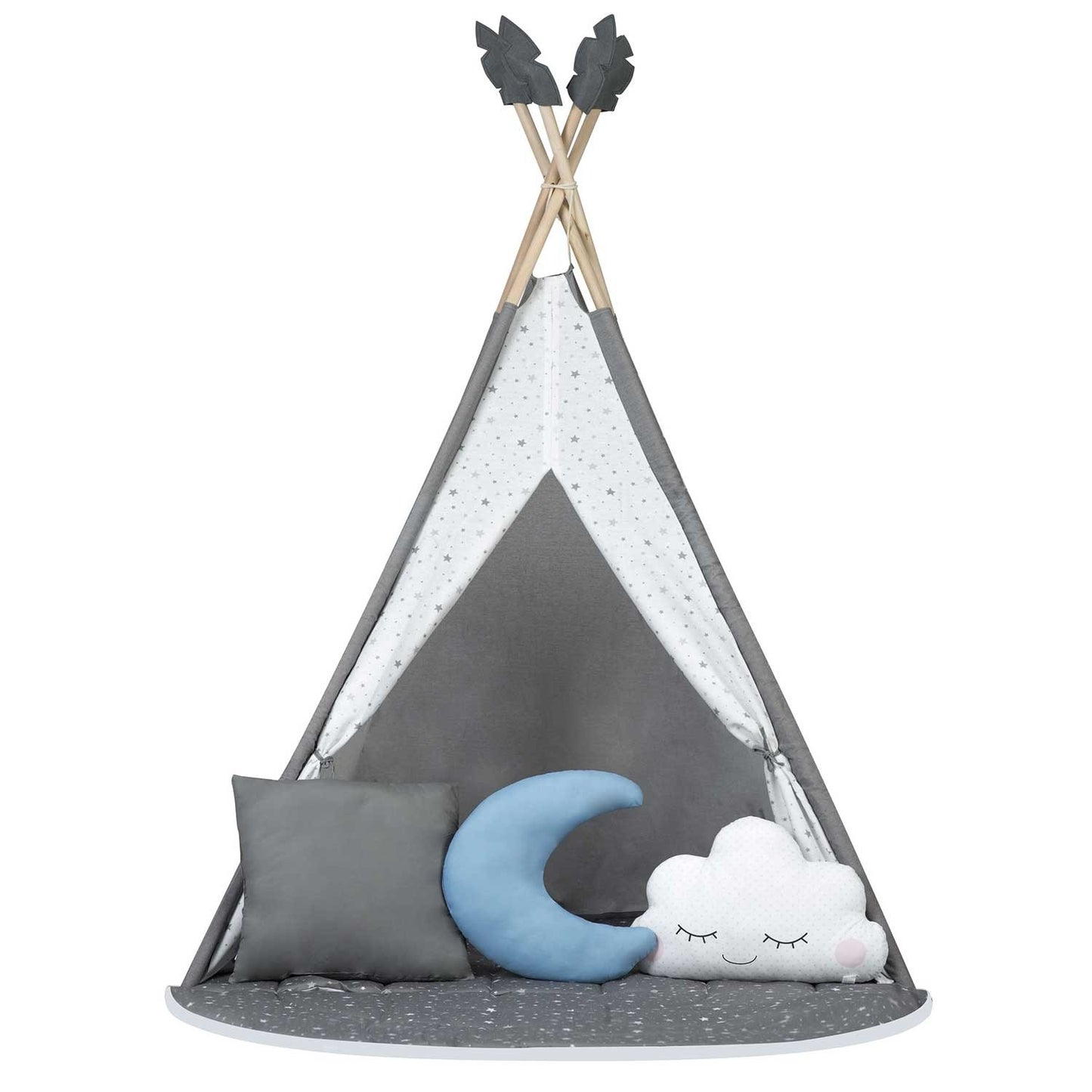 Tipi tent for children NK-406 Nukido - gray