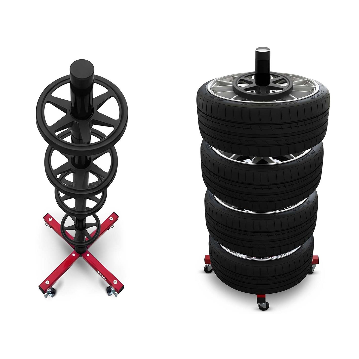 Tire rack wheel hanger for 4 tires Humberg HM-387