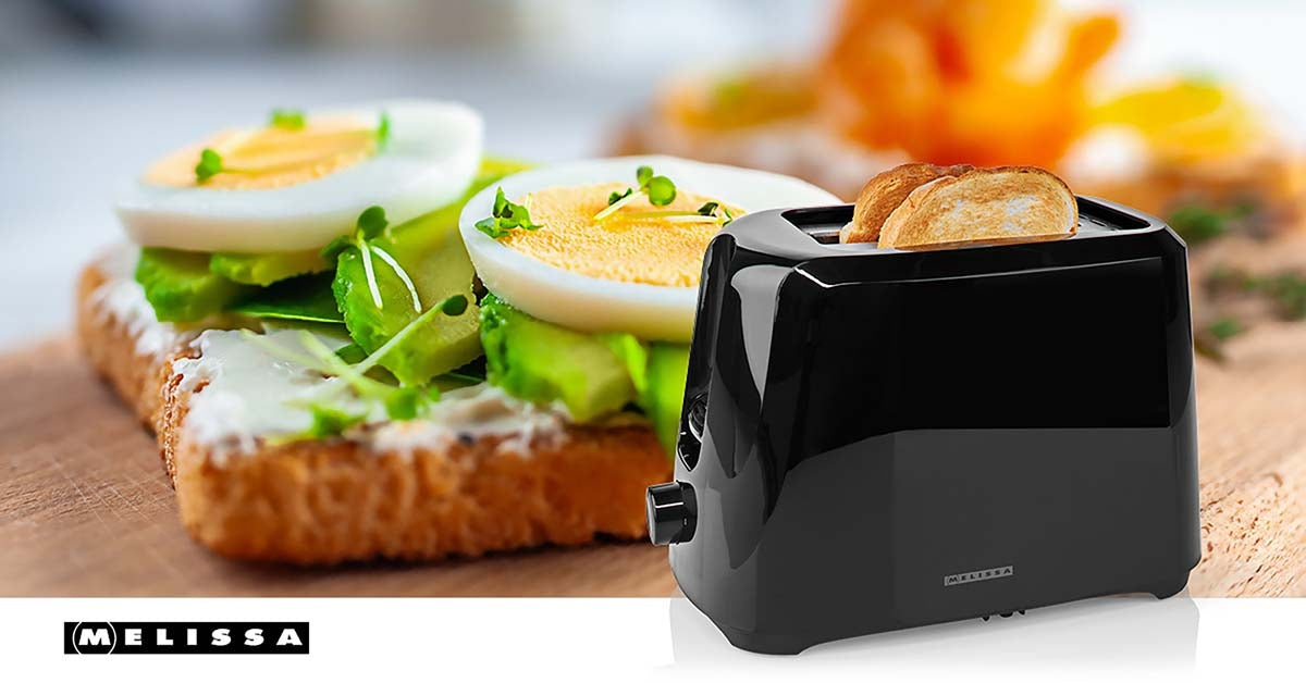 Toaster, 2-Slot, 700W, 6 Browning Levels, Black