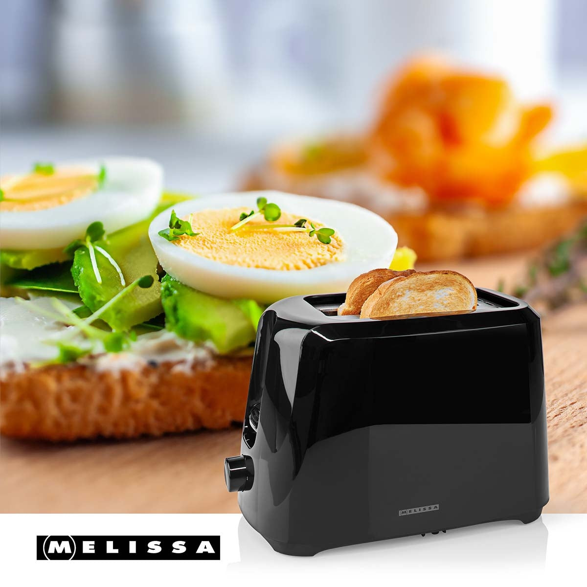 Toaster, 2-Slot, 700W, 6 Browning Levels, Black