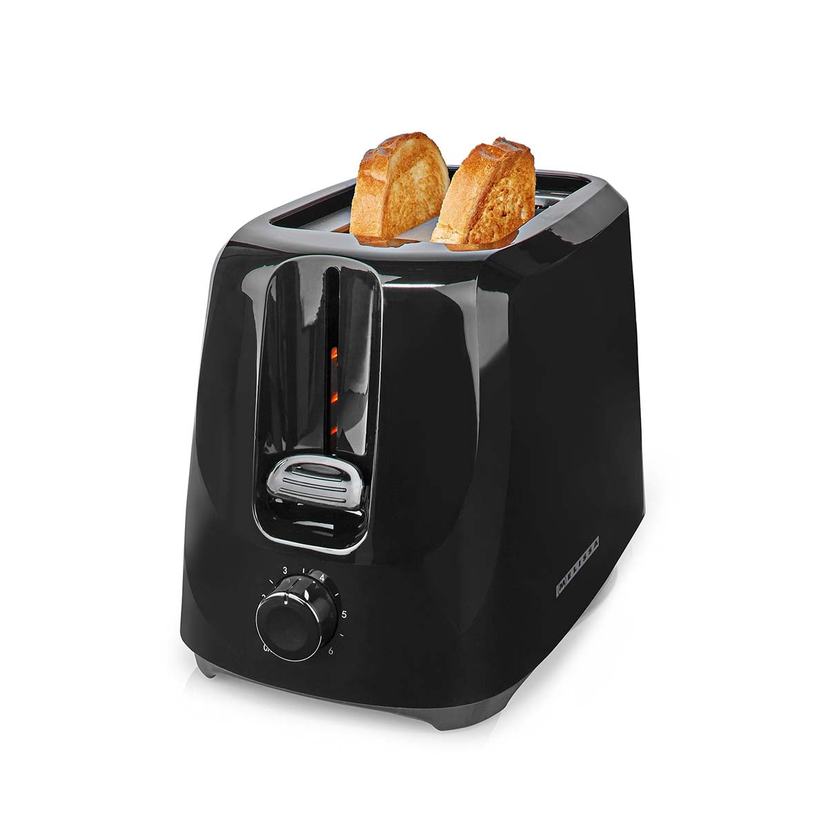 Toaster, 2-Slot, 700W, 6 Browning Levels, Black
