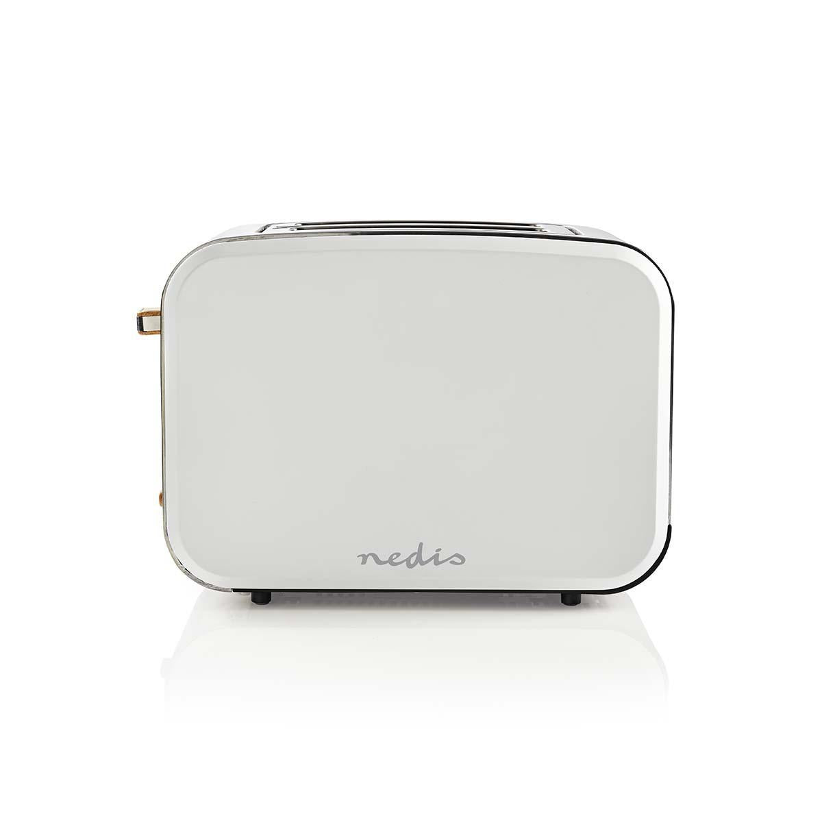 Toaster | Soft Touch Series | 2 Discs | Degree of brownness: 6 | Defrost function | White