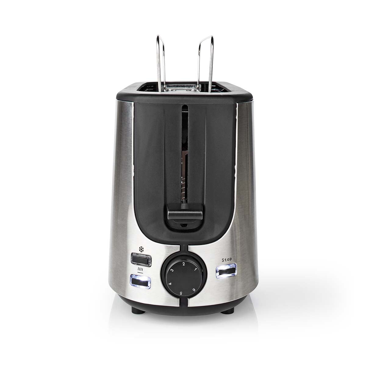Toaster | Stainless Steel Series | 1 Discs | Degree of brownness: 6 | Defrost function | Bread shelf | Aluminum