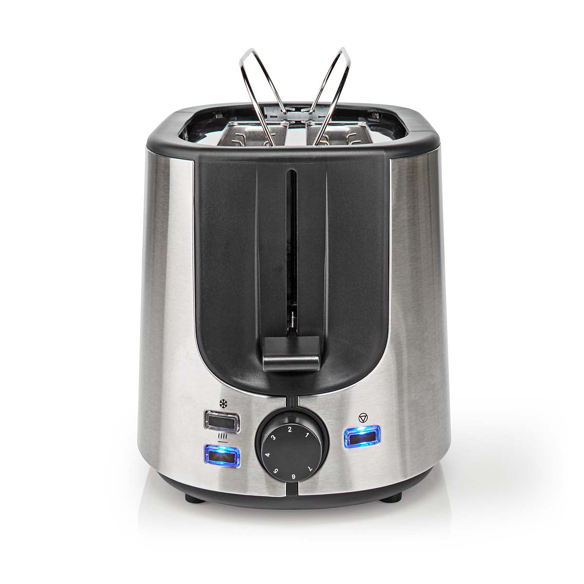 Toaster | Stainless Steel Series | 2 Discs | Degree of brownness: 7 | Defrost function | Bread shelf | Aluminum