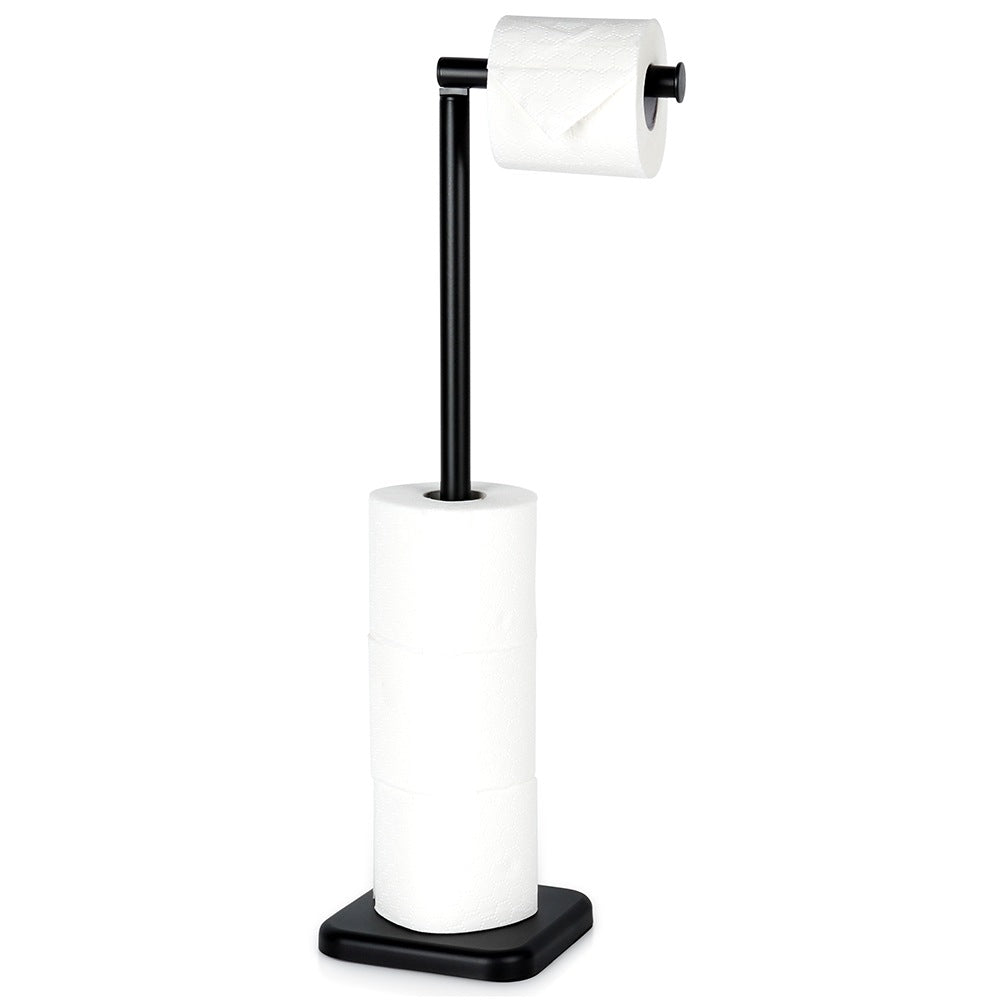 Toilet Paper Holder, Black, 56 cm