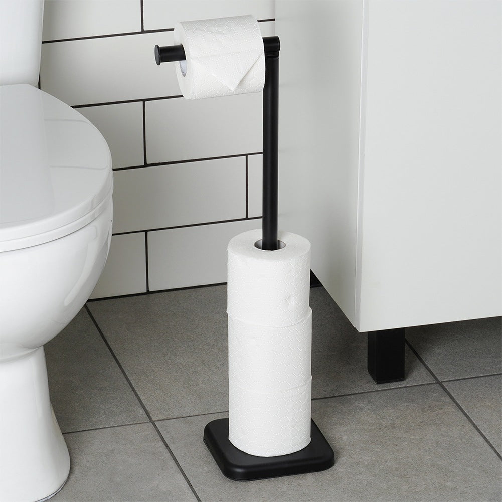 Toilet Paper Holder, Black, 56 cm