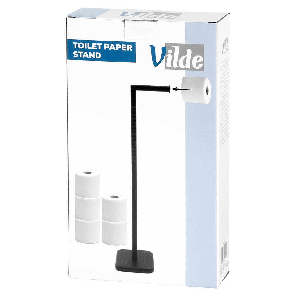 Toilet Paper Holder, Black, 56 cm