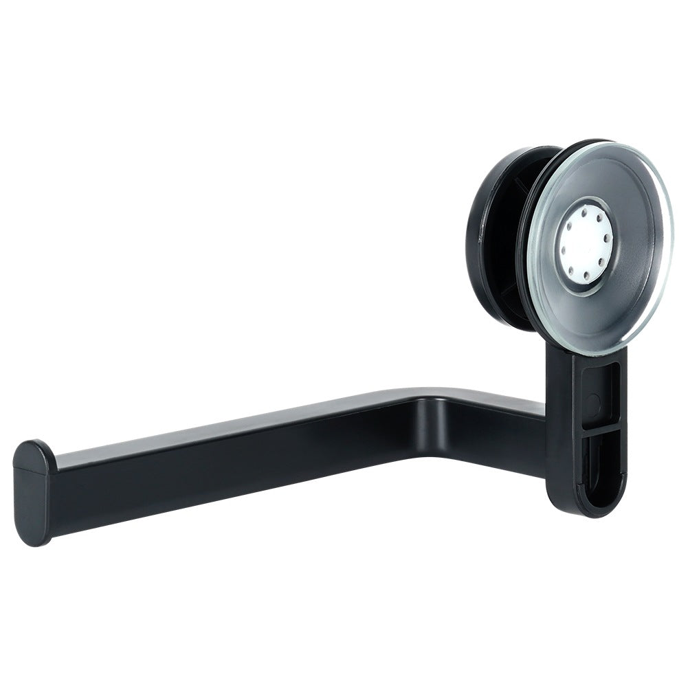 Toilet Paper Holder, Suction Cup, Black, 16.5 cm