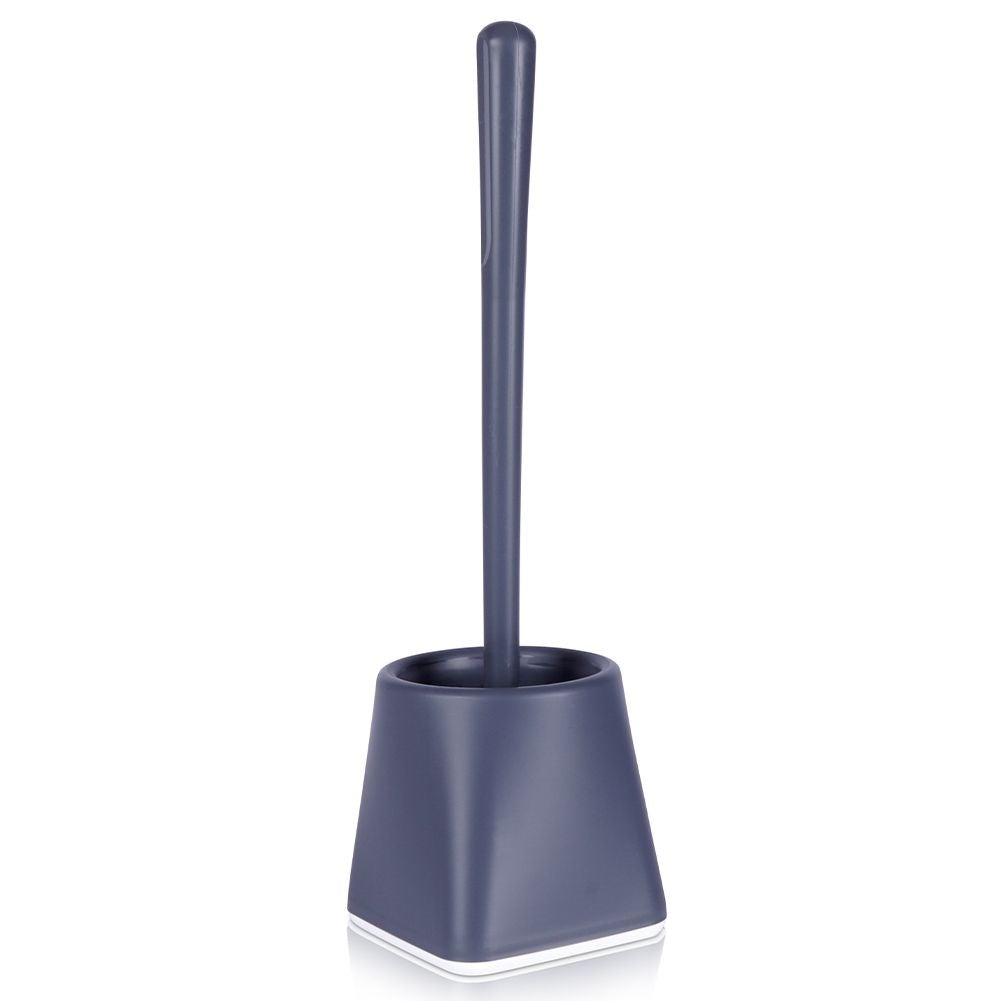 Toilet brush with container in graphite, simple design