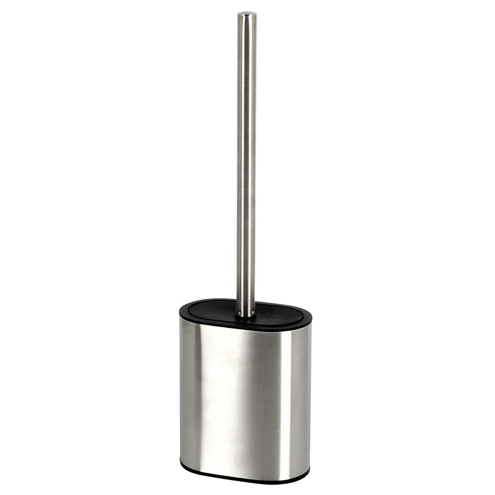 Toilet brush with stainless steel container