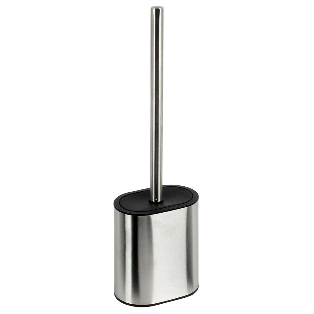 Toilet brush with stainless steel container