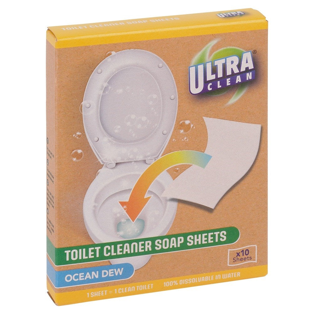 Toilet cleaning wipes sheets soluble scented 10 pcs.