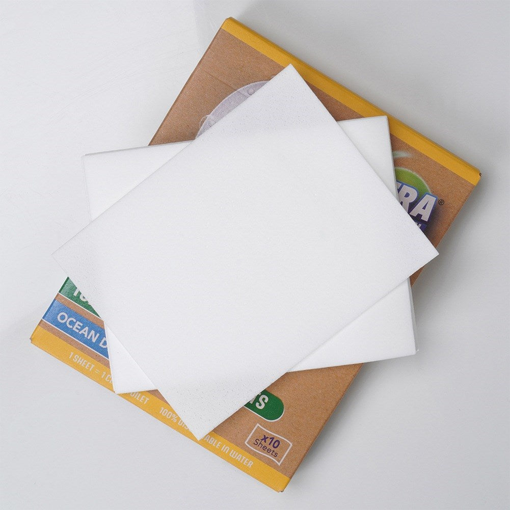 Toilet cleaning wipes sheets soluble scented 10 pcs.