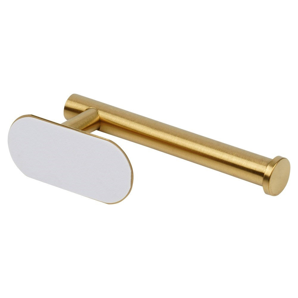 Toilet paper holder steel gold