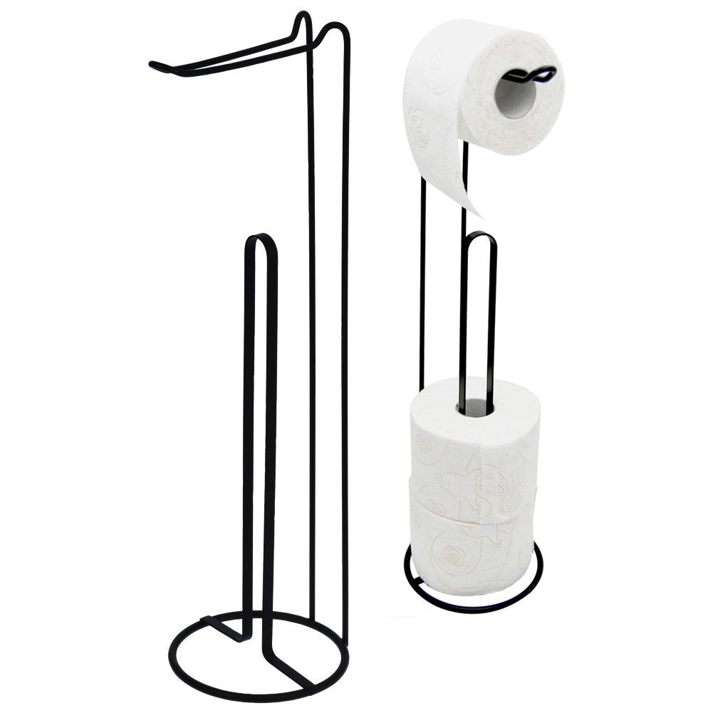 Toilet paper holder with Black, Matt Surface