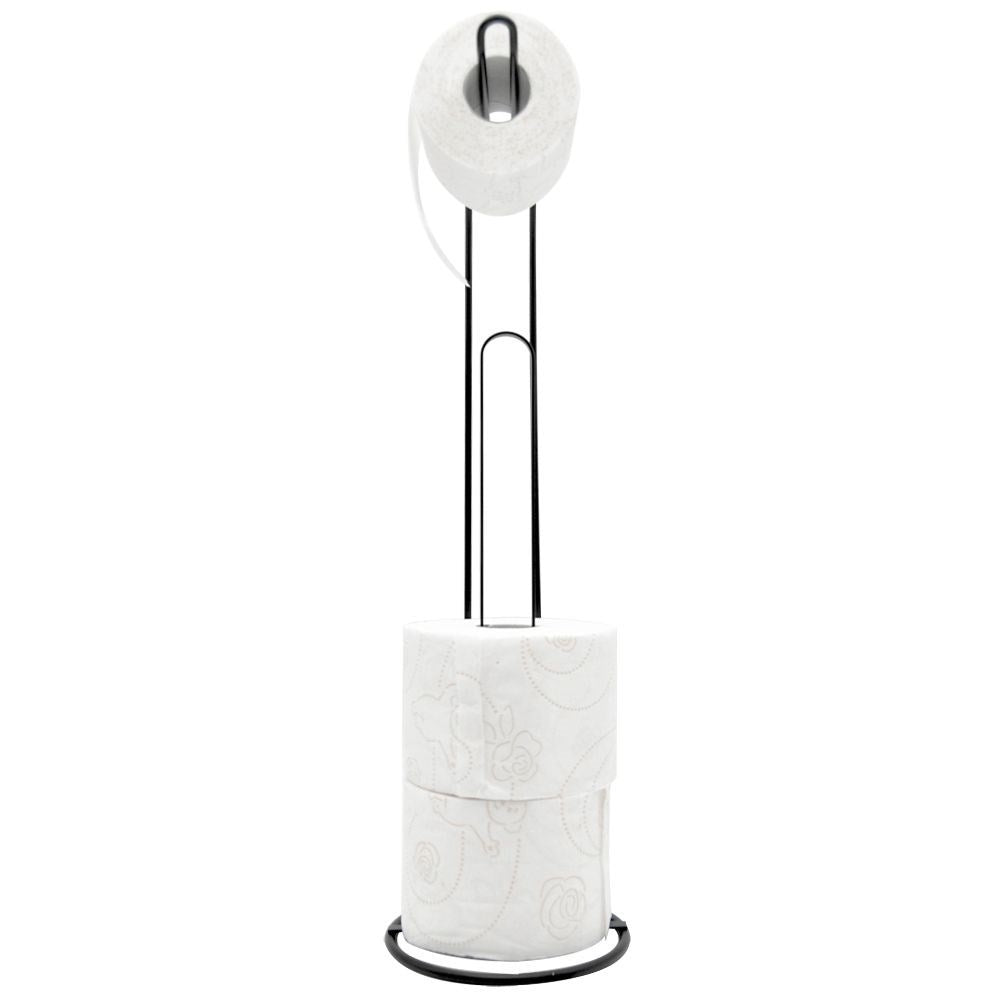 Toilet paper holder with Black, Matt Surface