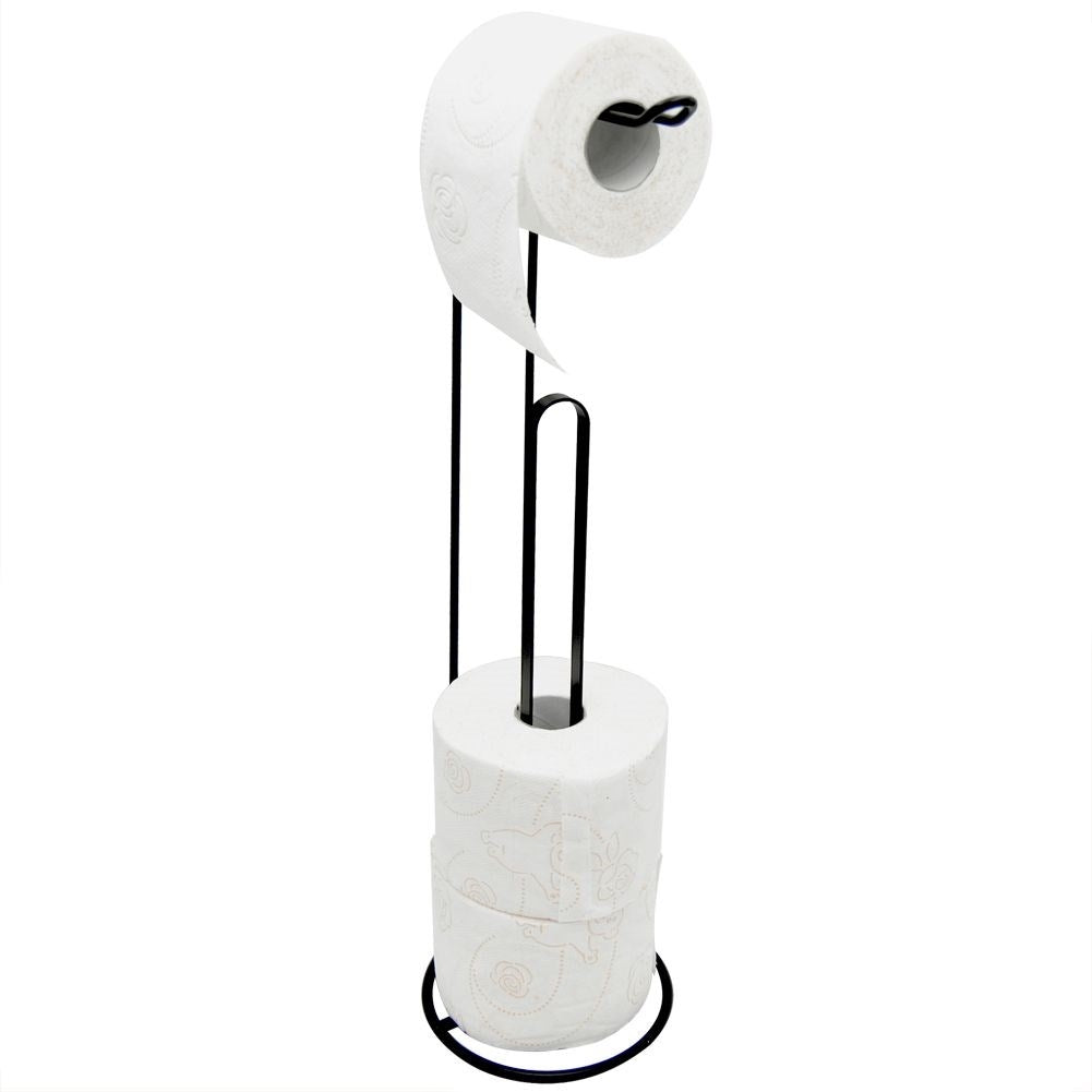 Toilet paper holder with Black, Matt Surface