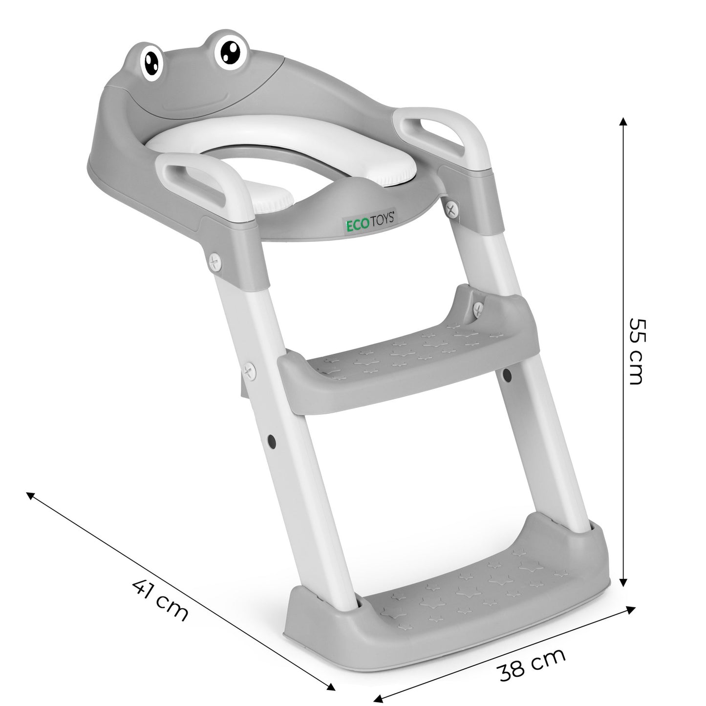 Toilet seat for children with steps and ladder, blue, ECOTOYS