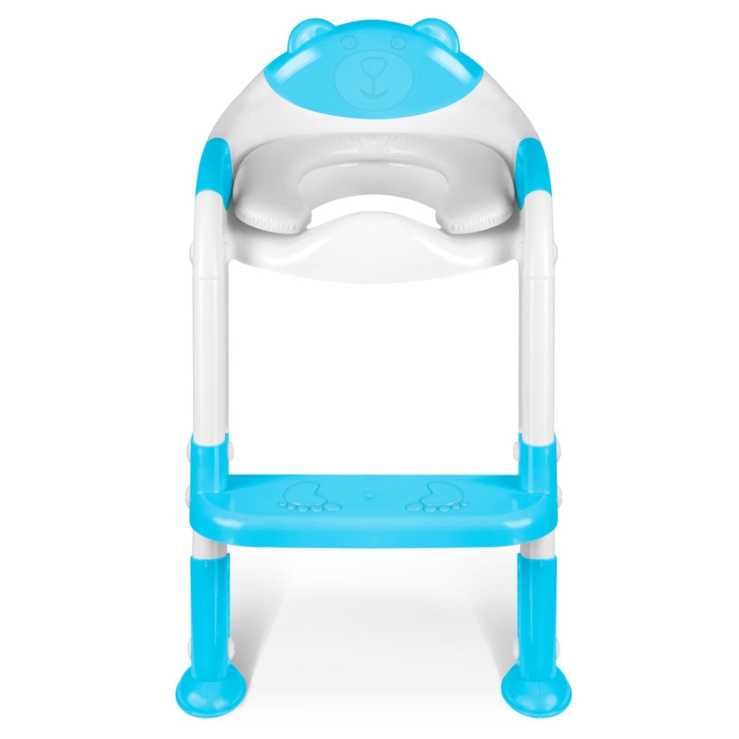 Toilet seat with ladder and bear motif Ricokids 729200 Blue