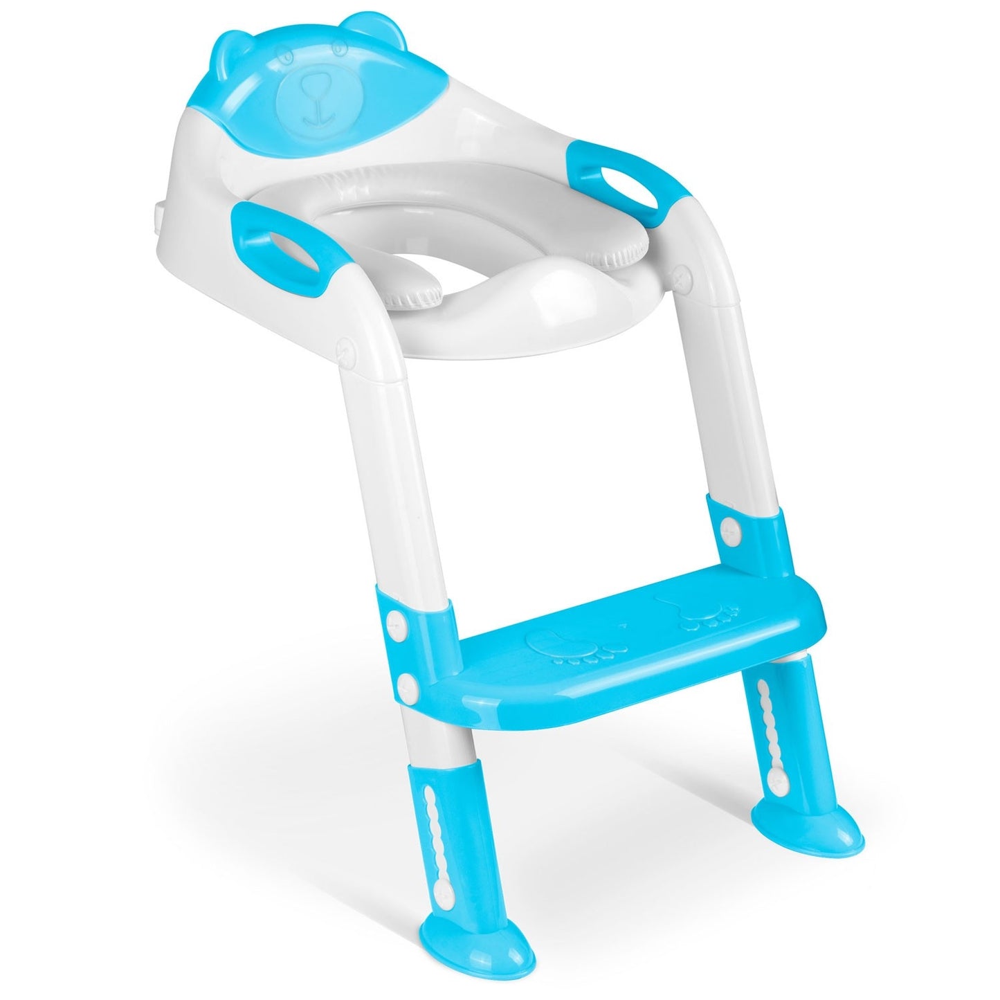 Toilet seat with ladder and bear motif Ricokids 729200 Blue
