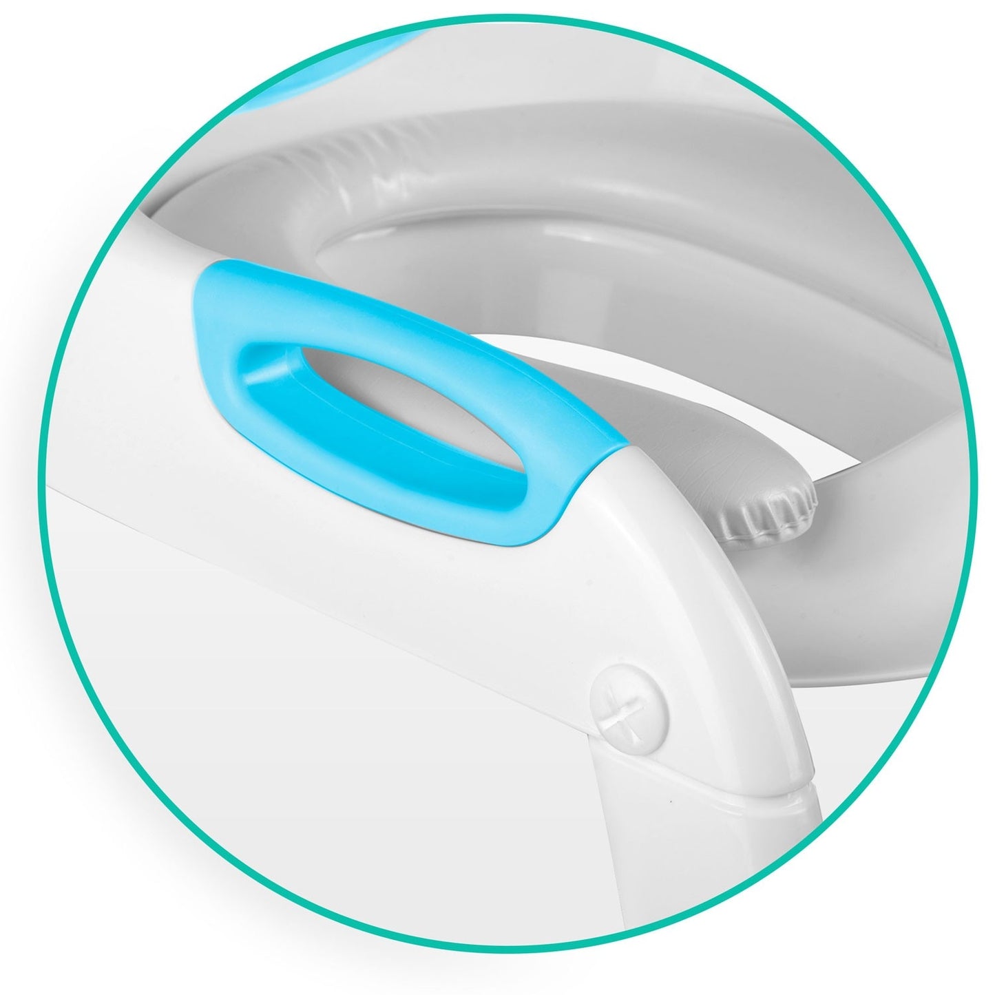 Toilet seat with ladder and bear motif Ricokids 729200 Blue