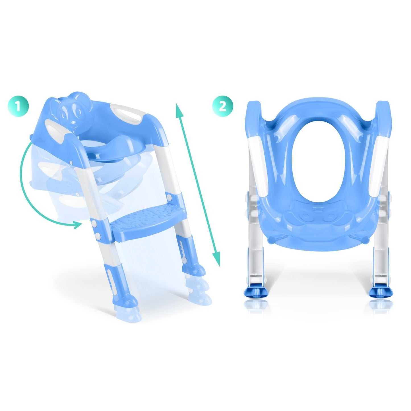 Toilet seat with ladder and koala motif Ricokids 729100 blue