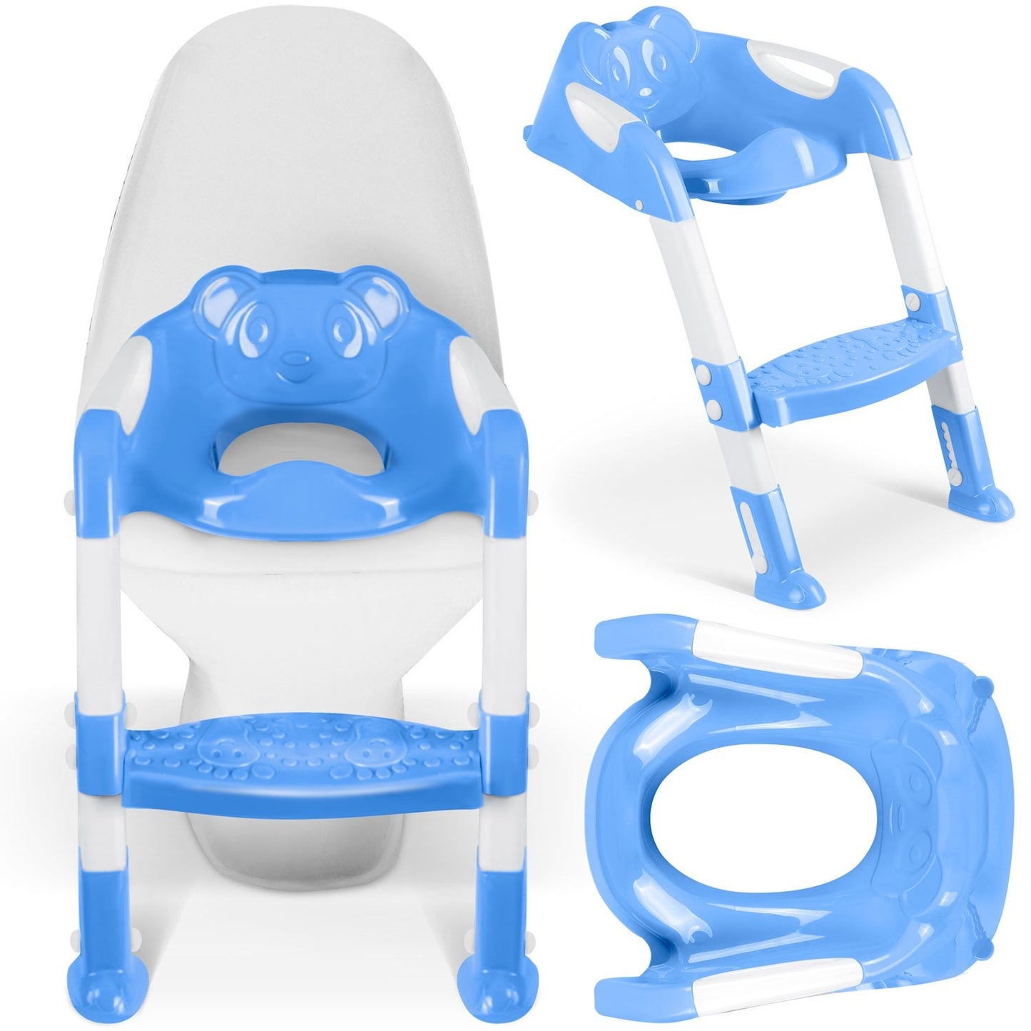 Toilet seat with ladder and koala motif Ricokids 729100 blue