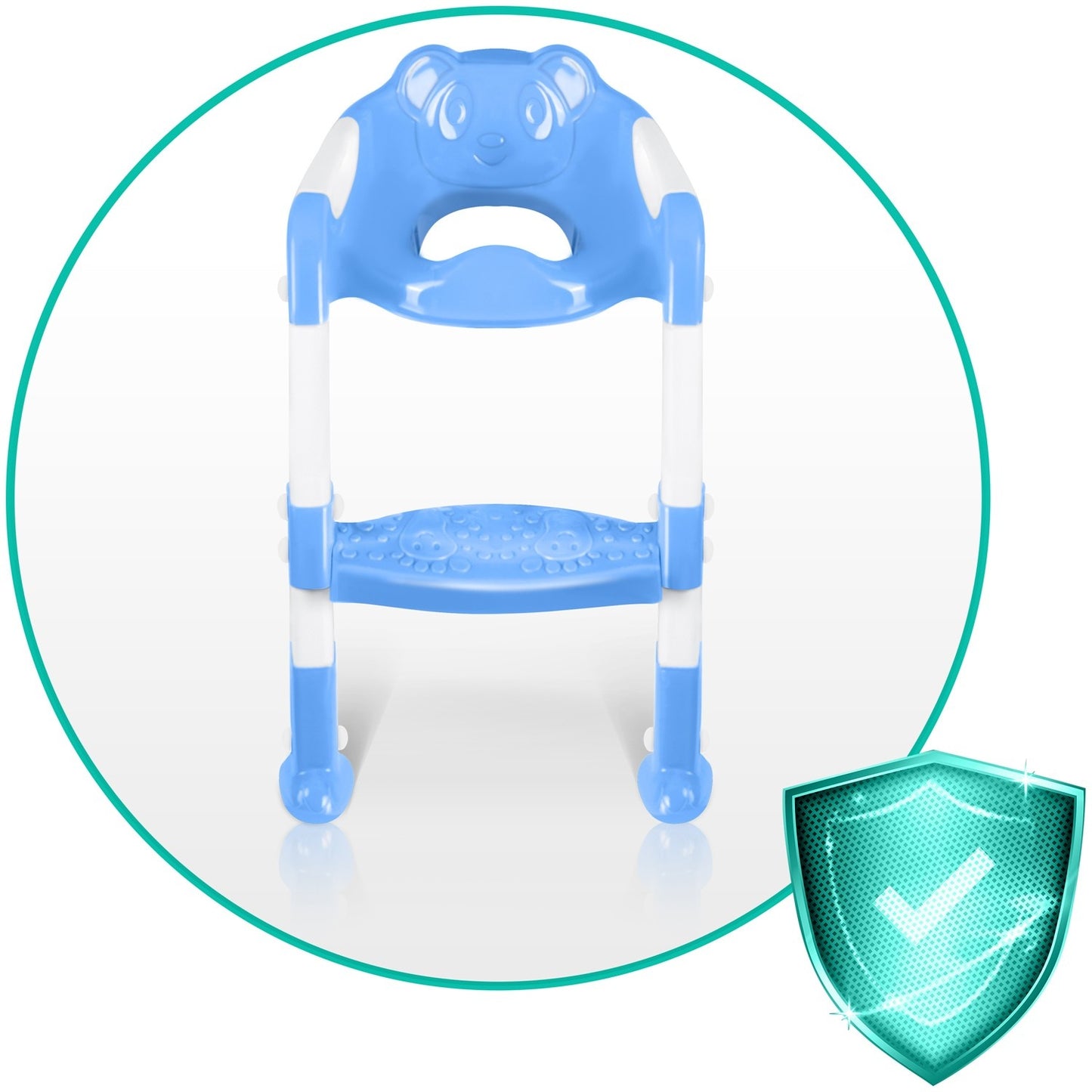 Toilet seat with ladder and koala motif Ricokids 729100 blue