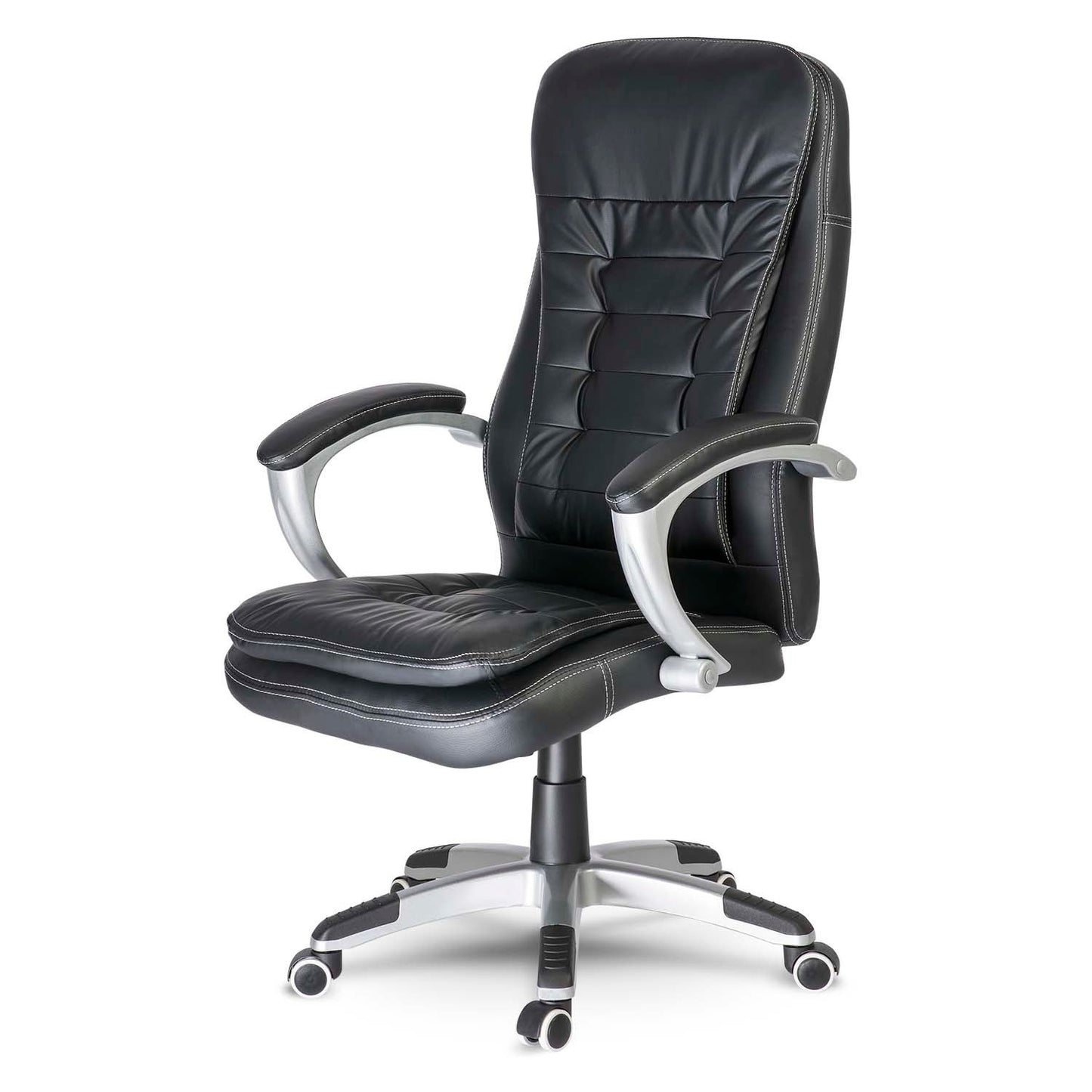 Toronto black leather office chair